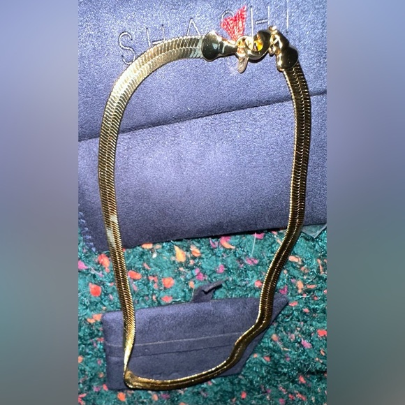 ‼️RARE‼️🎸SHASHI🎸🔥NWT🔥Khaleesi 14K Goldplated Chain Necklace - Picture 10 of 11